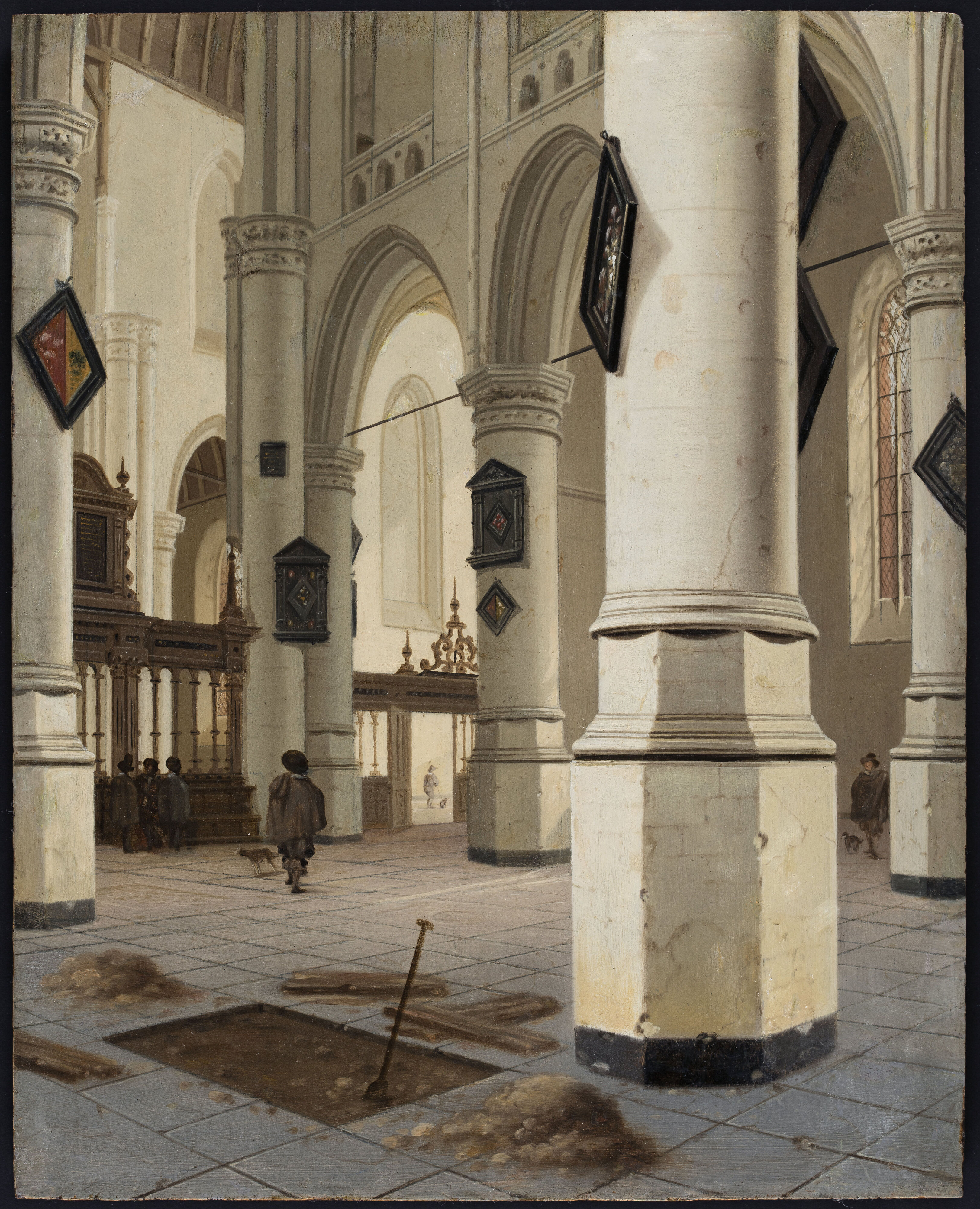 Hendrick Cornelisz. van Vliet, Interior of an old church in Delft