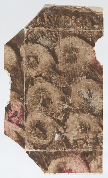 Anonymous, Paste paper with brown pattern