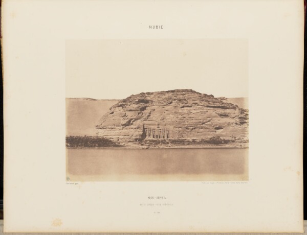 Félix Teynard, Abou-Sembil. Petit Spéos - Vue Générale