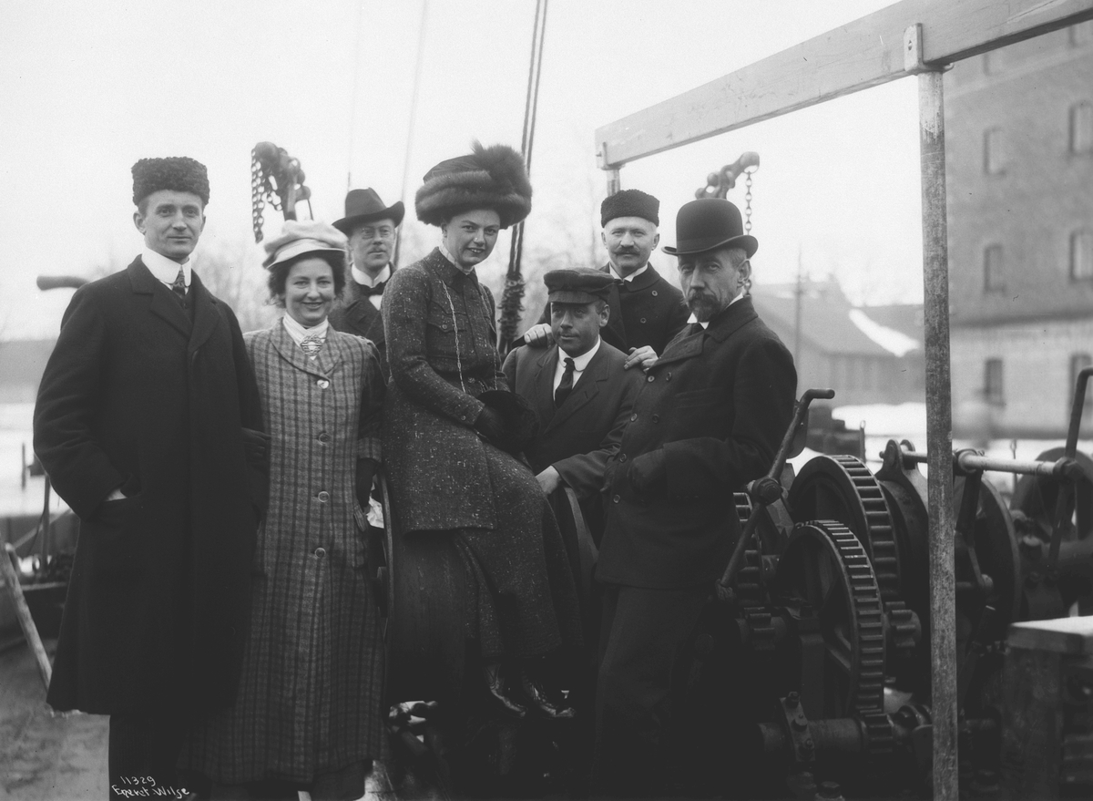 Anders Beer Wilse, Prot: Gruppe Amundsen - Nilsen - Johannesen - Helland Hansen, 18/2 1910