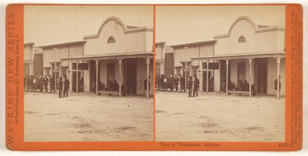 Carleton Watkins, View in Tombstone, Arizona.