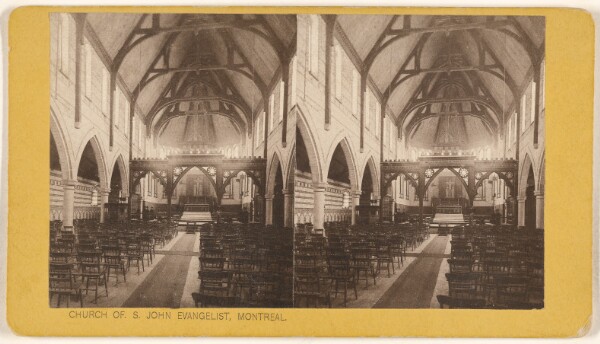 Edward Bierstadt, Church of S. John Evangelist, Montreal. The church where Dr. Ewer preached his last sermon Oct, 1883.