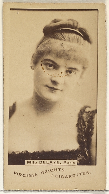 Allen & Ginter, Mlle. Delaye, Paris, from the Actors and Actresses series (N45, Type 1) for Virginia Brights Cigarettes
