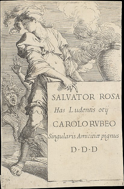 Salvator Rosa, Frontispiece for "Figurine"