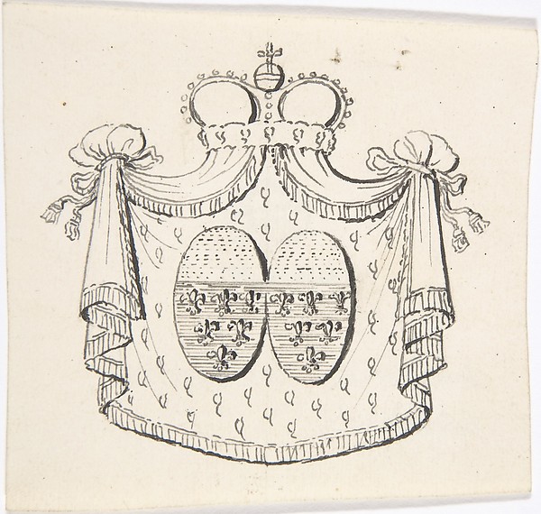 Anonymous, French, 18th century, Design for a Coat of Arms