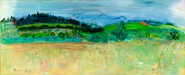 Raoul Dufy, Paysage des Pyrénées orientales, route du Boulou