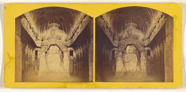 Unknown, [Bukarma in Carpenters Cave. Interior from lower entrance. Ellora]
