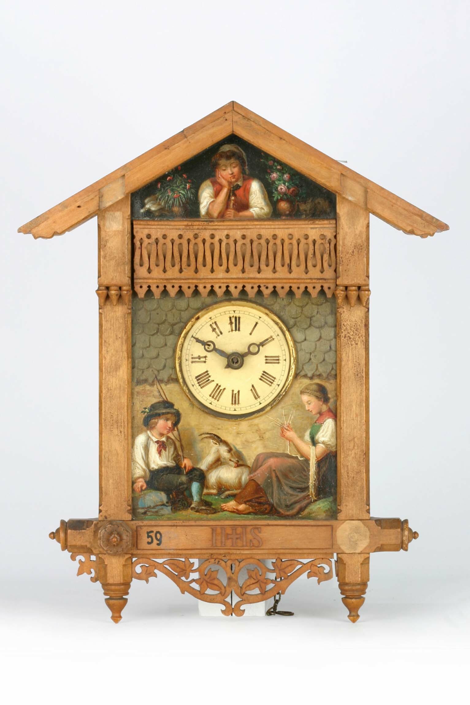 Großherzoglich Badische Uhrmacherschule, Bahnhäusleuhr, Heinrich Frank, Karlsruhe, Uhrmacherschule Furtwangen, 1861