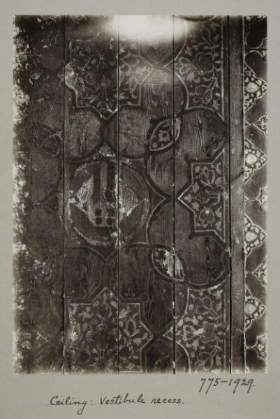 K.A.C. Creswell, Ceiling of vestibule recess, Mosque of Mamluk Amir Khushqadam al-Ahmadi, Cairo