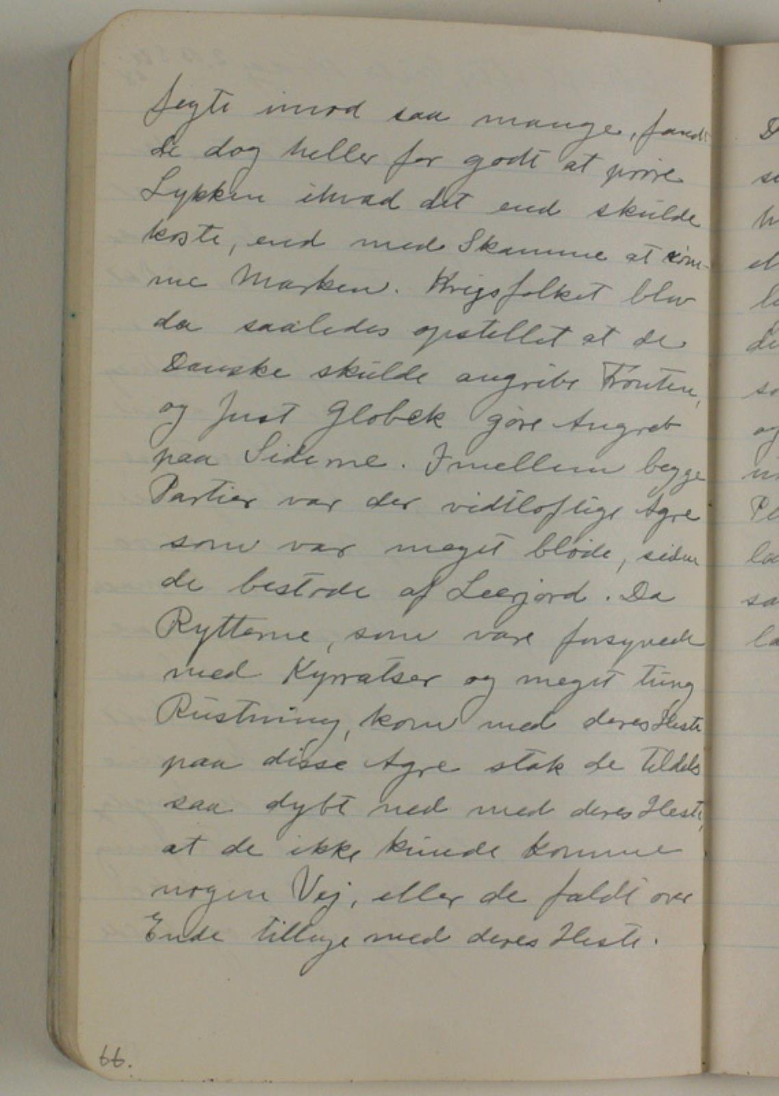 Niels Larsen Stevns, Øjenvidenskildring af slaget ved Svendstrup mose. Afskrift efter Niels Krag (?)