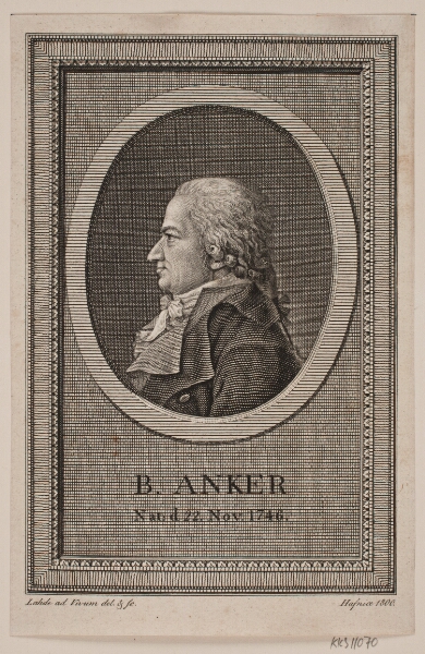 Gerhard Ludvig Lahde, Portræt af B. Anker