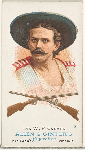 Allen & Ginter, Dr. William Frank Carver, Rifle Shooter, from World's Champions, Series 1 (N28) for Allen & Ginter Cigarettes