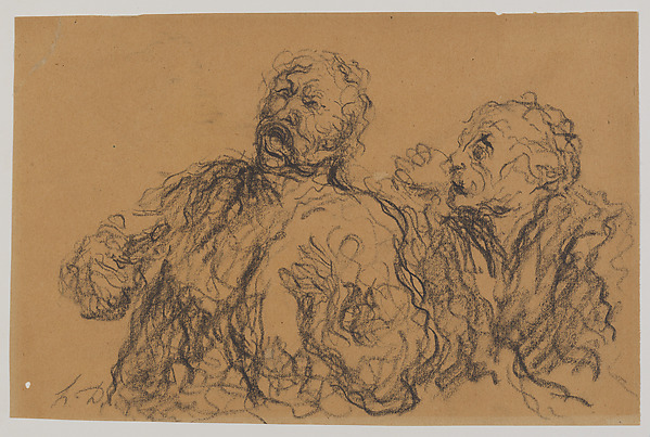 Honoré Daumier, Two Drinkers