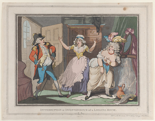 Thomas Rowlandson, Interruption or Inconvenience of a Lodging House