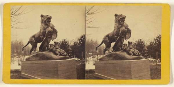Edward and Henry T. Anthony & Co., Central Park. (New York.) The Tiger and Cubs. - Statue.