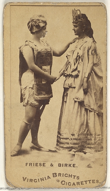 Allen & Ginter, Friese & Birke, from the Actors and Actresses series (N45, Type 1) for Virginia Brights Cigarettes