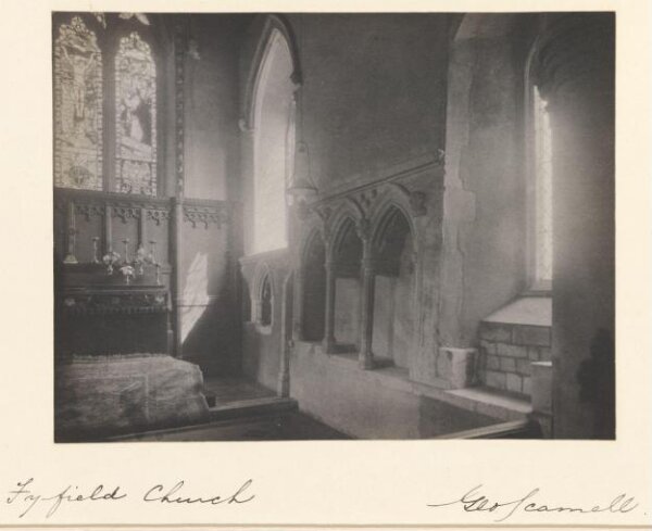 Scamell, George (Mr), National Photographic Record and Survey