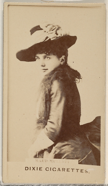 Allen & Ginter, Maud Mullett, from the Actors and Actresses series (N45, Type 7) for Dixie Cigarettes