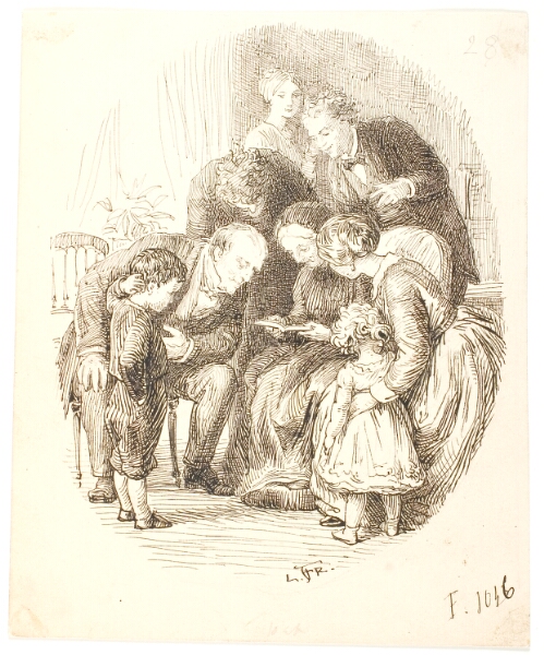 Lorenz Frølich, Højtlæsning. Familiegruppe