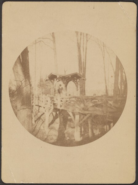 Unknown, [Man on bridge]