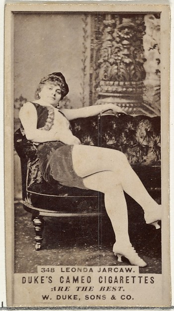 W. Duke, Sons & Co., Card Number 348, Leonda Jarcaw, from the Actors and Actresses series (N145-5) issued by Duke Sons & Co. to promote Cameo Cigarettes