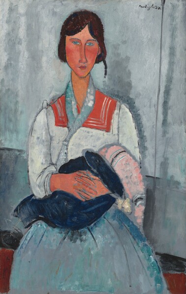 Amedeo Modigliani, Roma Woman with Baby