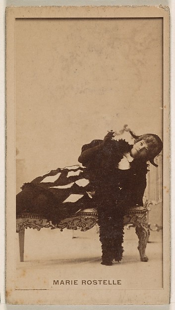 Kinney Brothers Tobacco Company, Marie Rostelle, from the Actresses series (N245) issued by Kinney Brothers to promote Sweet Caporal Cigarettes