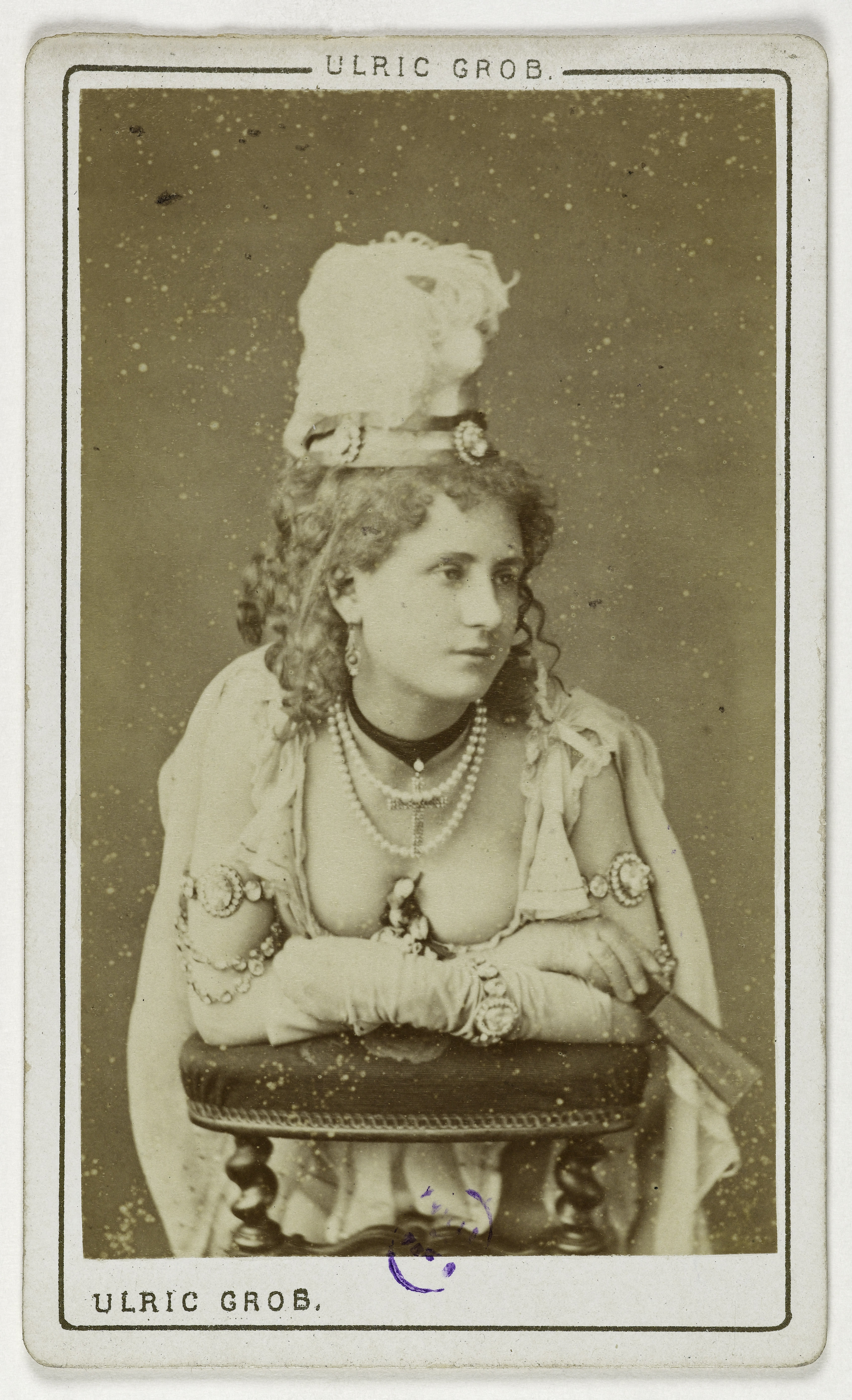 Ulric Grob, Portrait de Léonie Guilland, (actrice au théâtre des Variétés)
