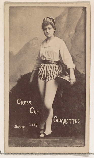 W. Duke, Sons & Co., Card Number 237, Dupre, from the Actors and Actresses series (N145-1) issued by Duke Sons & Co. to promote Cross Cut Cigarettes