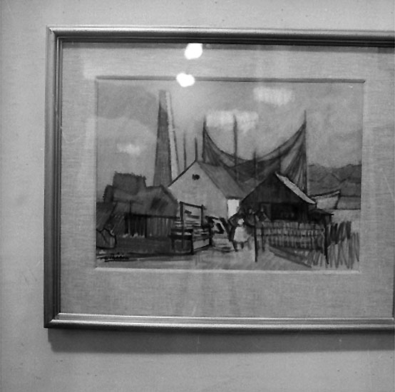 Knut Borg, Tavla. Wallins Konsthall.