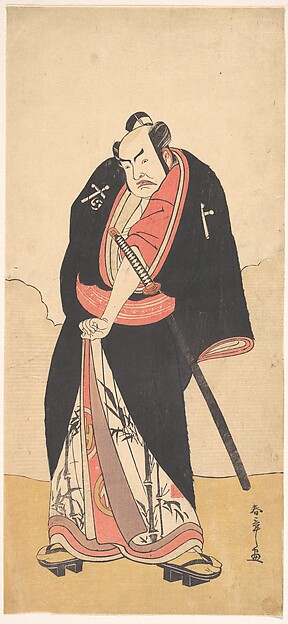Katsukawa Shunshō　勝川春章, Kabuki Actor Nakamura Sukegorō II as Kaminari Shōkurō