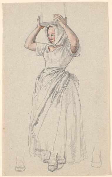 P.C. Skovgaard, Stående bondepige med et mælkekar på hovedet.
