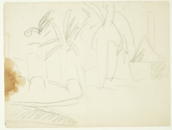 Edvard Weie, Landskab med palmer, Cannes