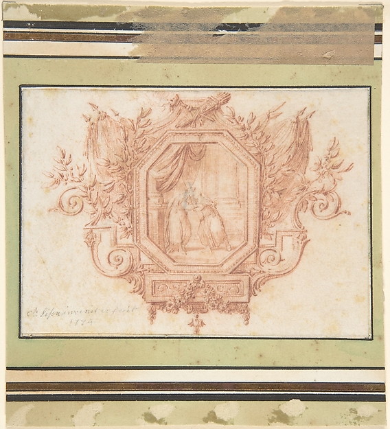 Charles Dominique Joseph Eisen, Study for a Tailpiece