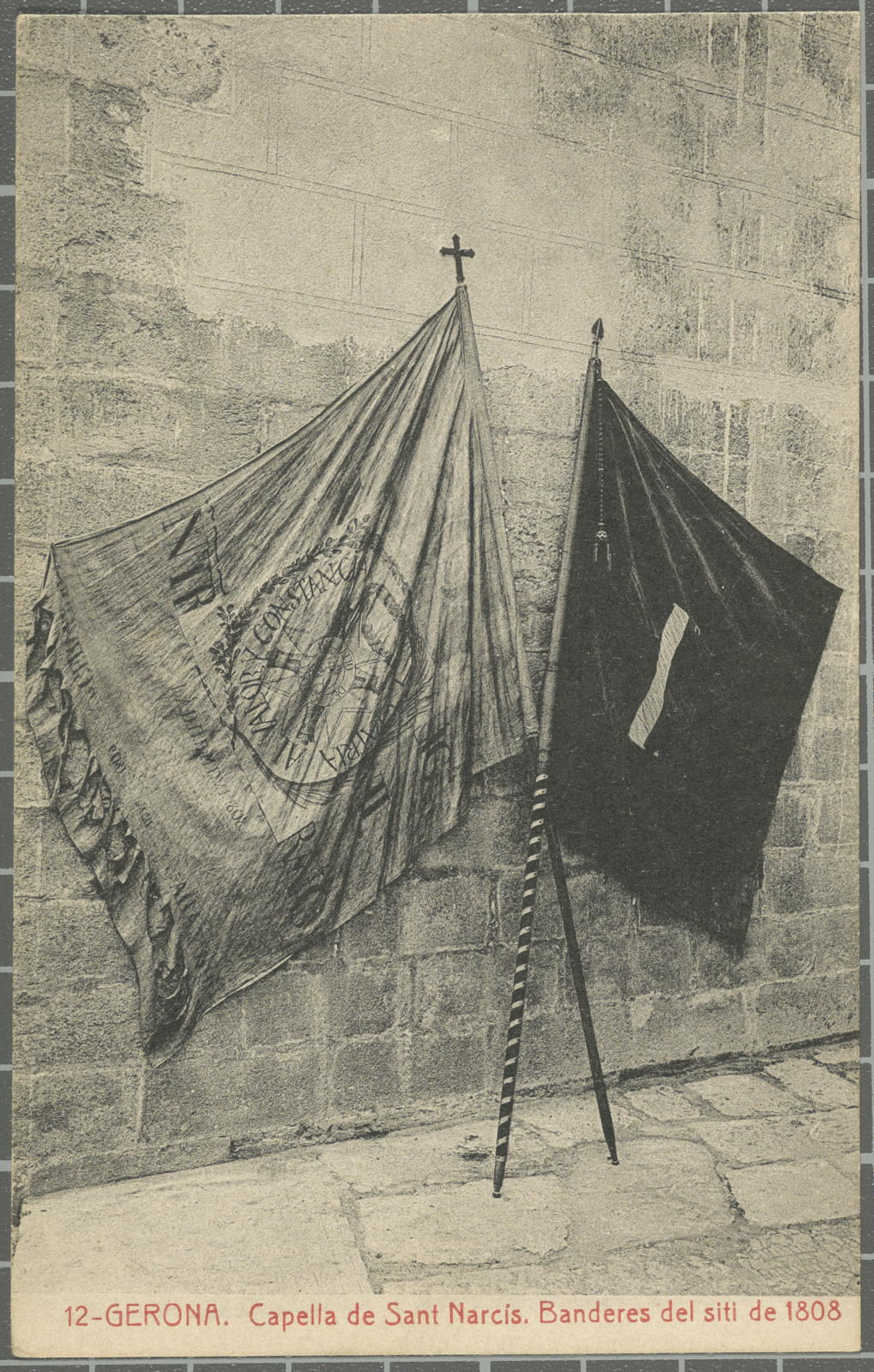 Desconegut, 12-Gerona. Capella de Sant Narcís. Banderes del siti de 1808