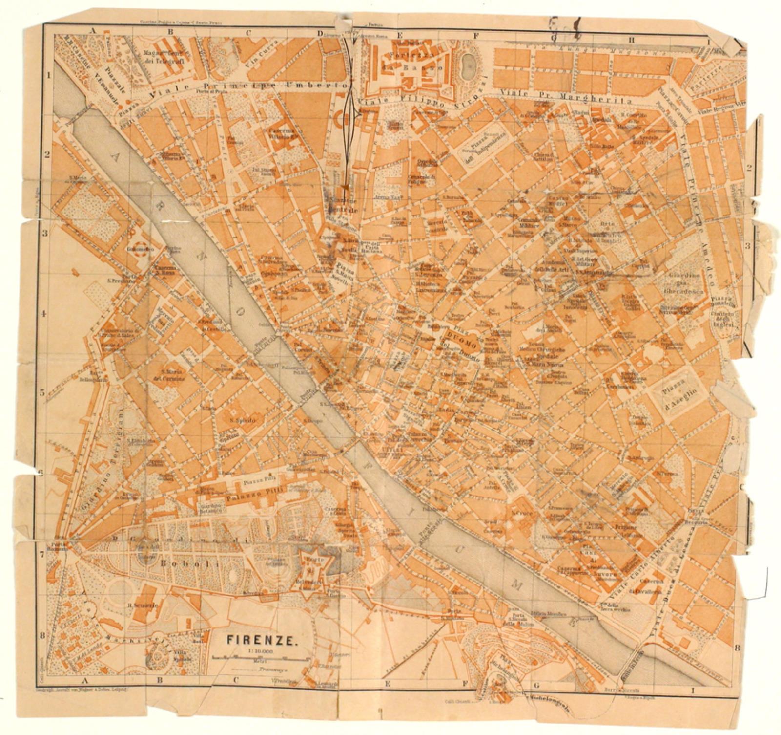 Niels Larsen Stevns, Bykort over Firenze