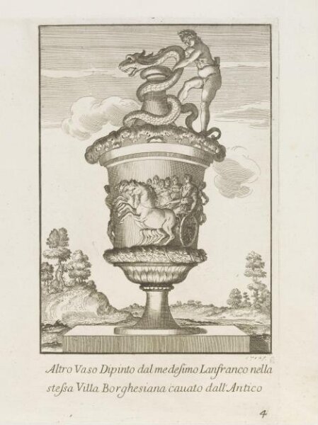 Giovanni Lanfranco, Raccolta di vasi diversi formati da illvstri artefici antichi e di varie targhe soprappóste álle fabbriche più insigni di Roma da celebri architetti moderni