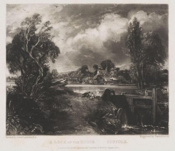 Constable, John RA, A LOCK ON THE STOUR SUFFOLK