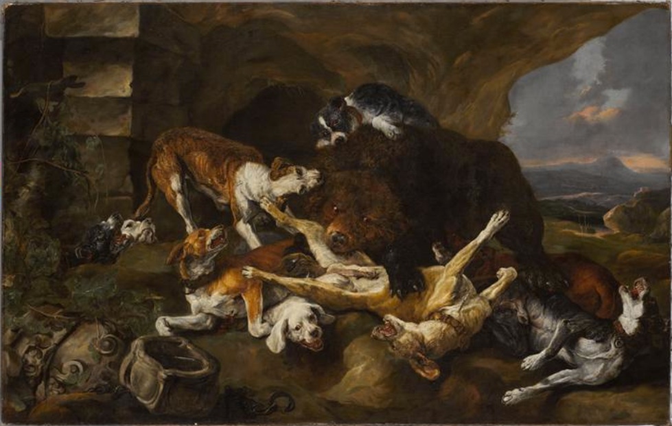 Jan Fyt, Dogs and a bear fighting