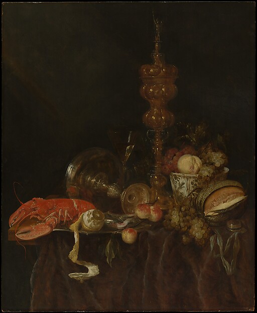 Abraham van Beyeren, Still Life with Lobster and Fruit