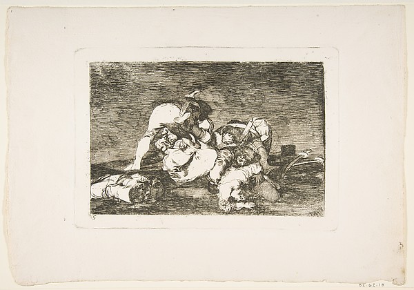 Goya (Francisco de Goya y Lucientes), Plate 10 from "The Disasters of War" (Los Desastres de la Guerra): 'Nor do these' (Tampoco)