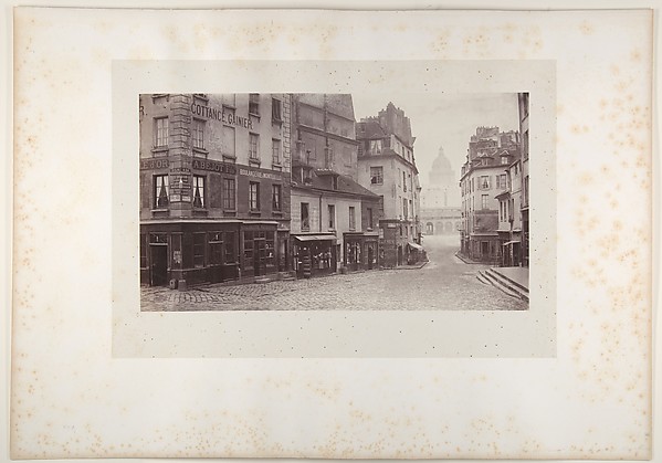 Charles Marville, Rue du Haut-Pave (Pantheon in Distance)