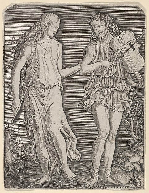 Marcantonio Raimondi, Orpheus and Eurydice