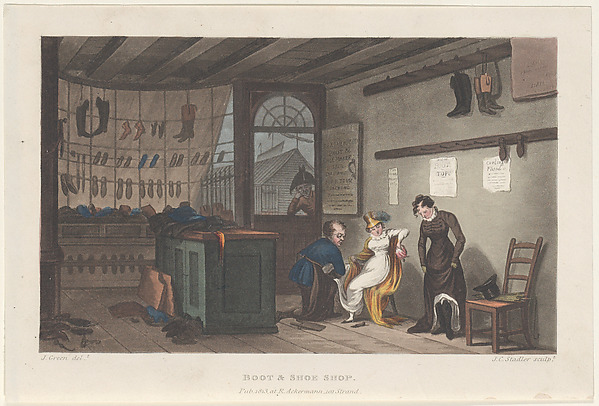 Thomas Rowlandson, Boot & Shoe Shop