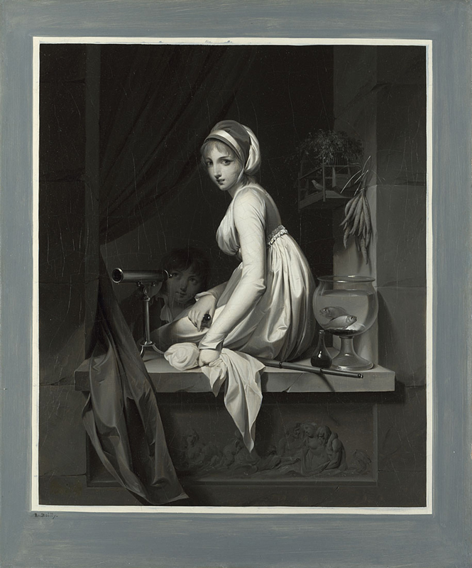 Louis-Léopold Boilly, A Girl at a Window