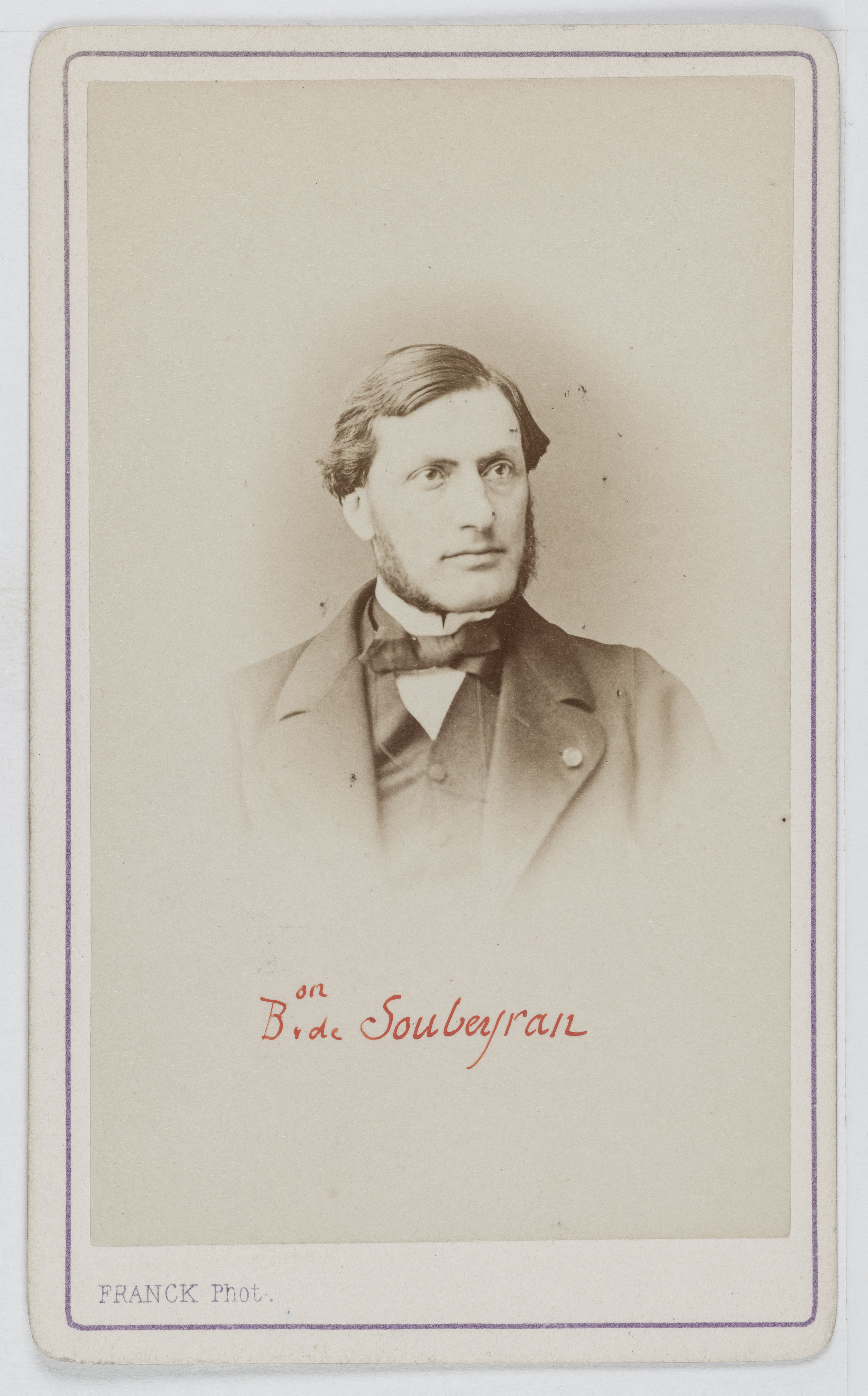 Franck, Portrait de Jean-Marie Georges Girard (1828-1897), baron de Soubeyran, homme politique.
