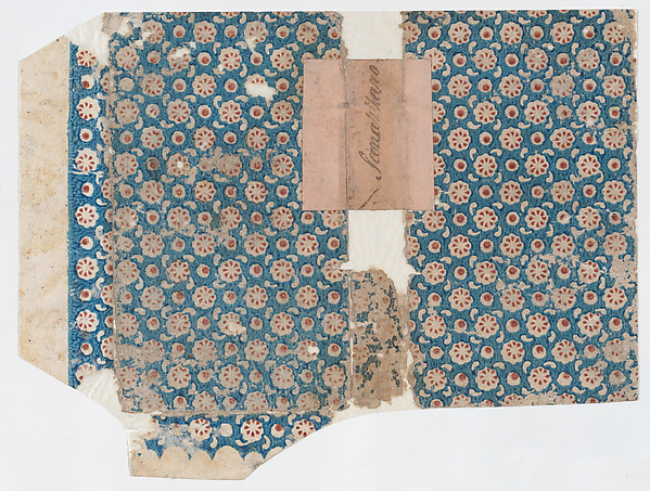 Anonymous, Book cover with overall floral and dot pattern