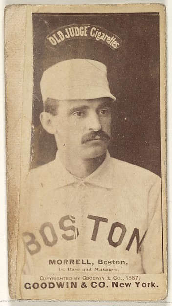 Goodwin & Company, Morrell, 1st Base and Manager, Boston, from the Old Judge series (N172) for Old Judge Cigarettes
