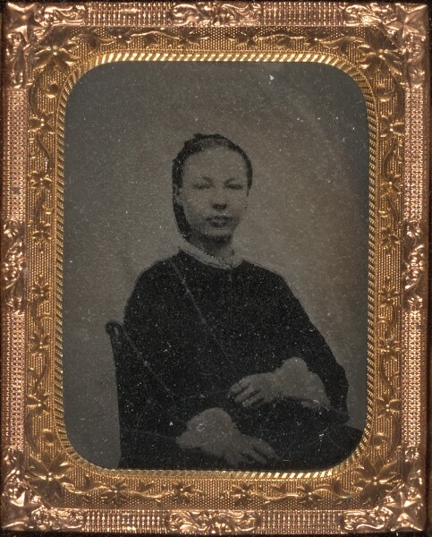 Unknown, [Young woman seated]