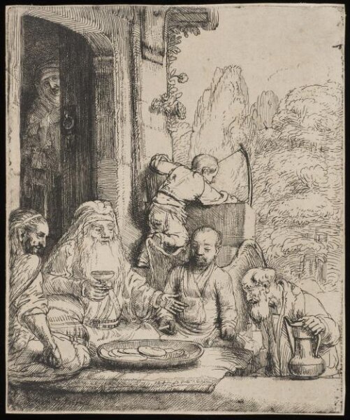 Rembrandt van Rijn, Abraham Entertaining the Angels